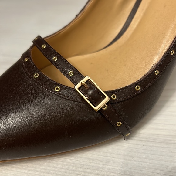 Talbots brand brown leather heels, size 8.5 M - Picture 7 of 7